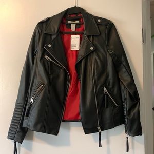 H&M Leather Motto Jacket / size 4
